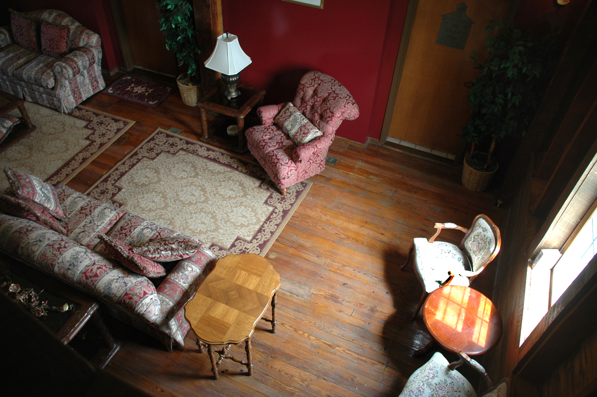 Sitting area at Stockport Mill
